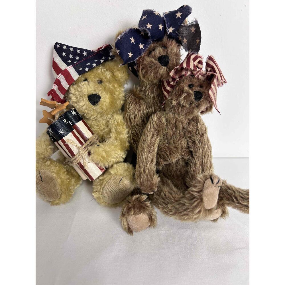 Patriotic Election 4th Of July Bear Decor Set Plush Toys Teddy Bears
